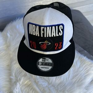 New Era NBA Finals Miami Heat 2023 Edition Locker Room 9FIFTY Snapback Hat